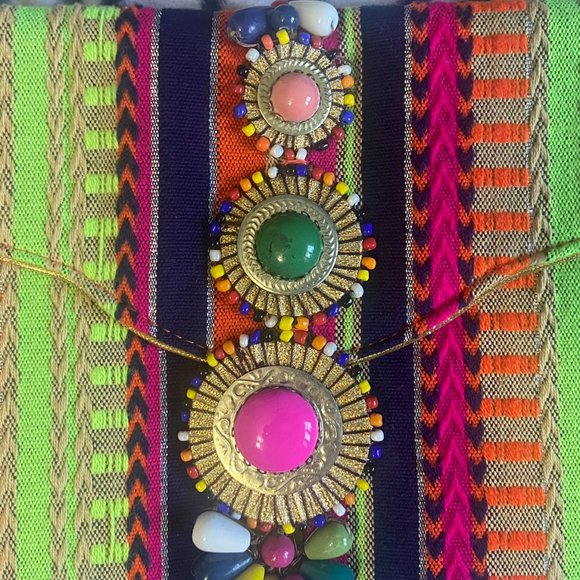 STEVE MADDEN Women's Bzada Multi-Color Strip Envelope Clutch/Crossbody - Picture 3 of 9